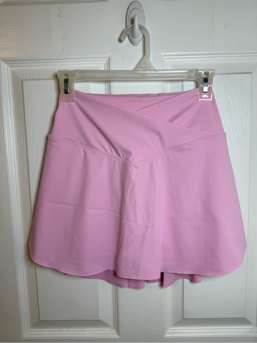 Halara Pink Skater Skirt with Crossover Waistband size small